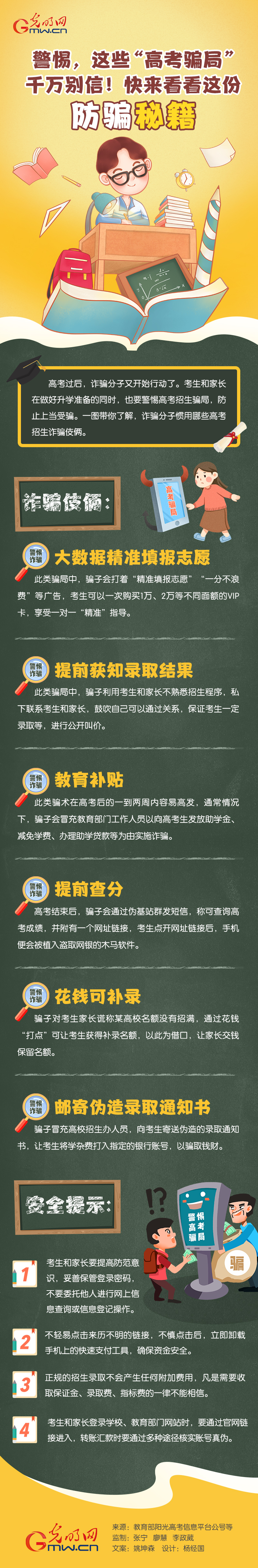 圖解丨這些“高考騙局”千萬(wàn)別信！快來(lái)看看這份防騙秘籍