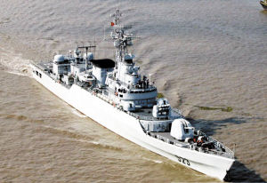 中國海軍053H3江衛(wèi)II型護衛(wèi)艦。