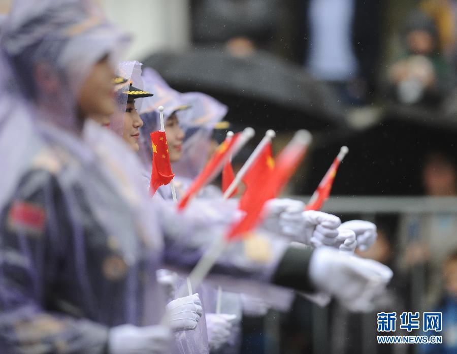 （國際）（3）中國人民解放軍軍樂團(tuán)與女子儀仗隊亮相莫斯科